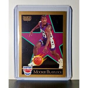 Mookie Blaylock 1990 Skybox NBA #176 Card New York Nets